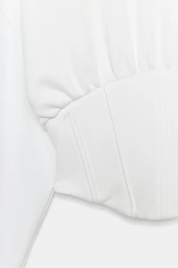 CORSET LACE-UP HOODIE