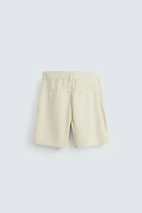 WASHED COTTON BERMUDA SHORTS