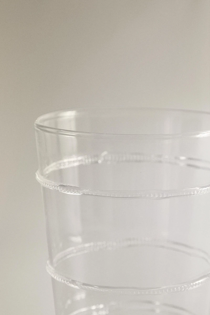 BOROSILICATE TUMBLER WITH LINES