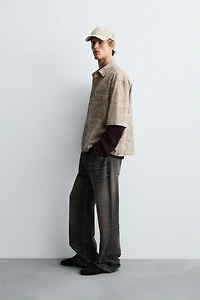 RELAXED FIT ABSTRACT PRINT SHIRT