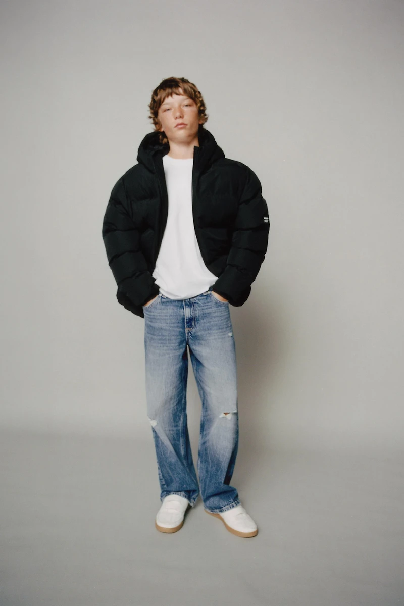 WATER REPELLENT LABEL PADDED COAT