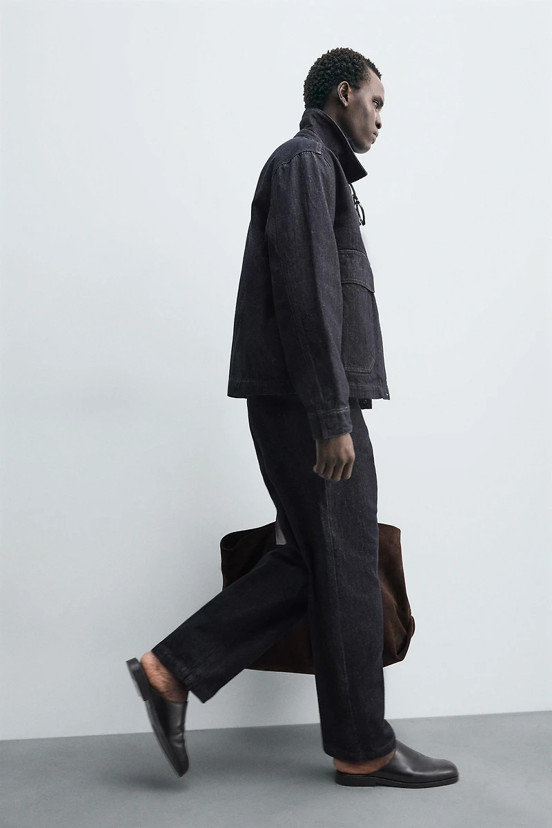 RELAXED FIT DENIM CHINO PANTS