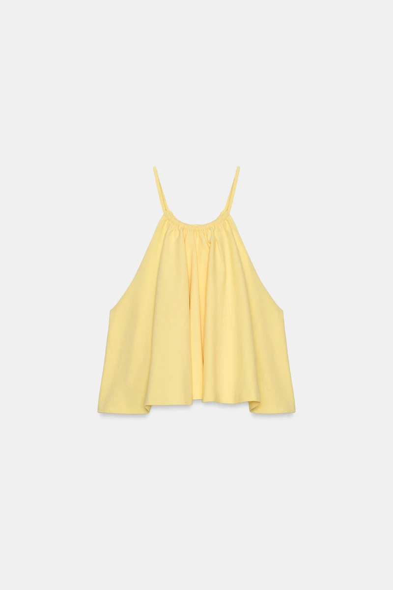 VOLUMINOUS HALTER TOP