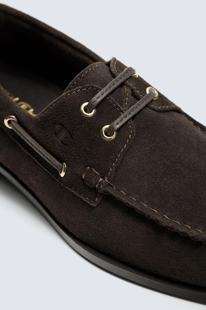 CHAMPION ® X ZARA LEATHER BOAT SHOES