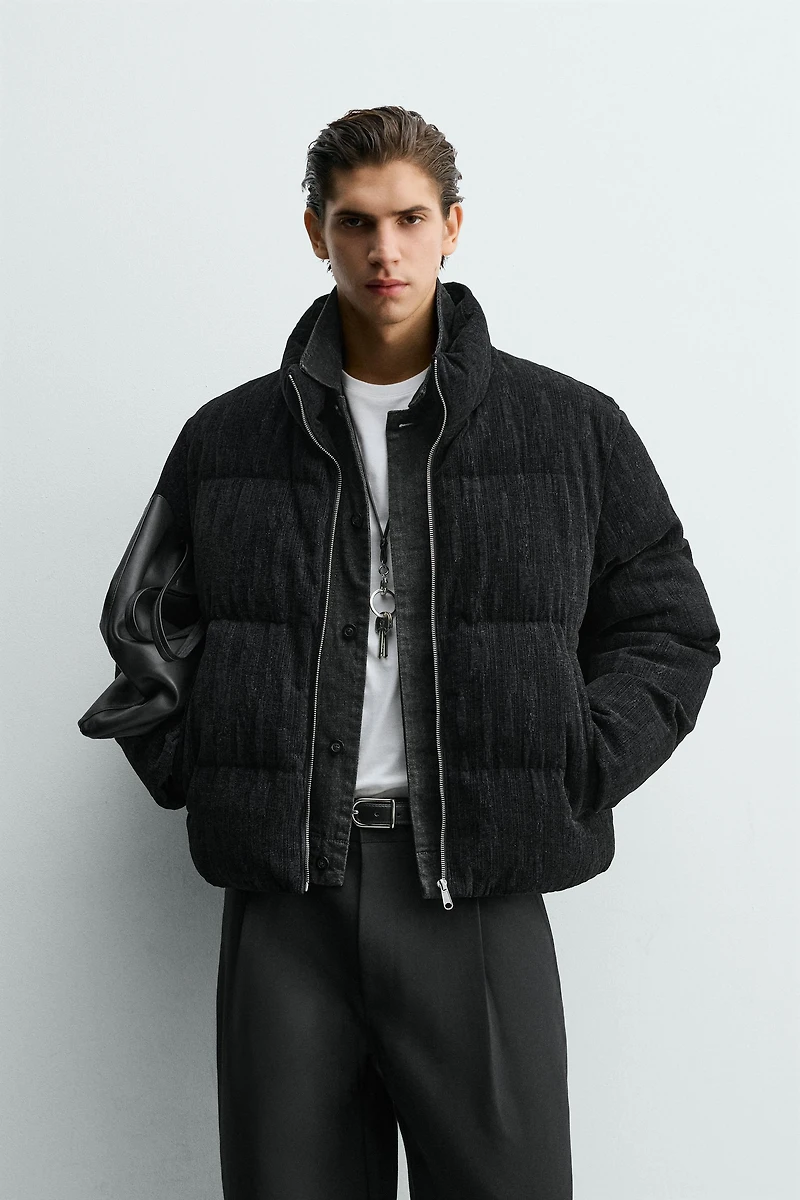 CROPPED FIT PUFFER JACKET