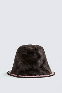 CROCHET BAND BUCKET HAT