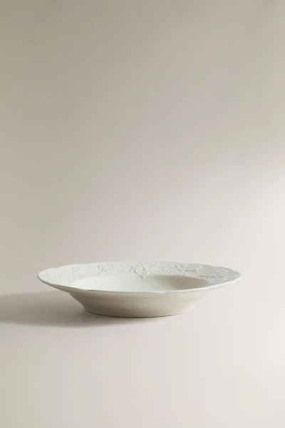 ASSIETTE CREUSE PORCELAINE RAISIN