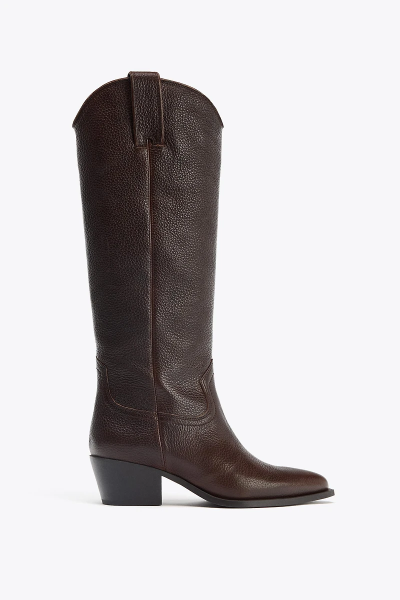 BOTTES HAUTES EN CUIR