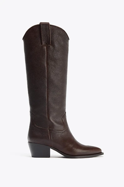 BOTTES HAUTES EN CUIR