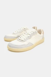 COMBINATION LEATHER BAREFOOT SNEAKERS