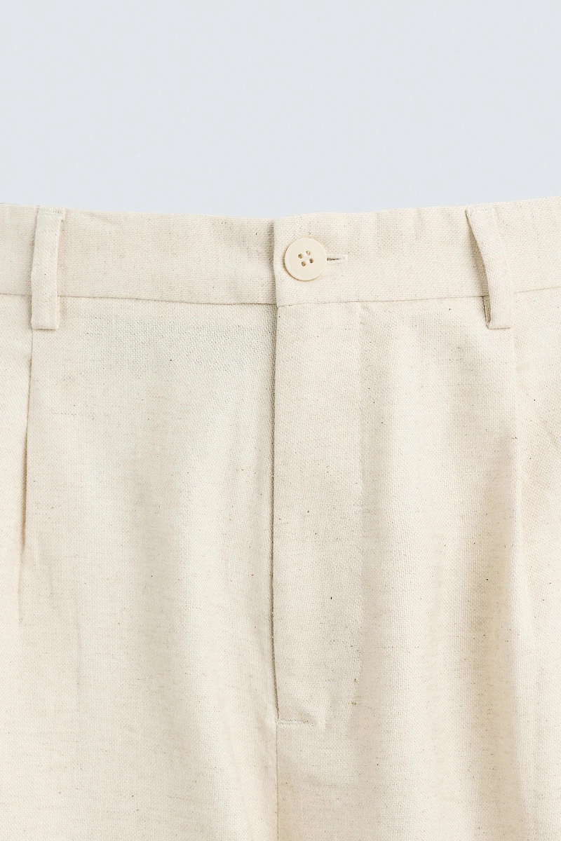 PANTALON COTON - LIN PLIS