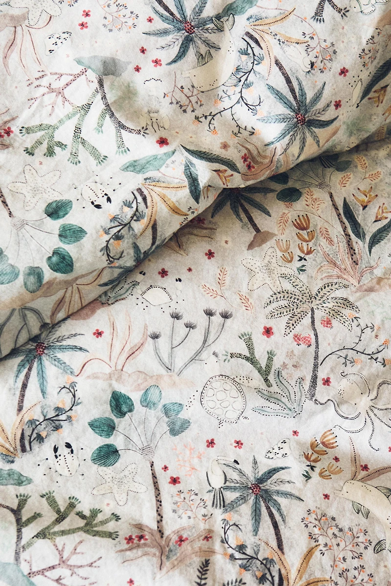 CHILDREN’S SEA PRINT DUVET COVER