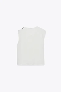 SHOULDER BUTTON BLOUSE