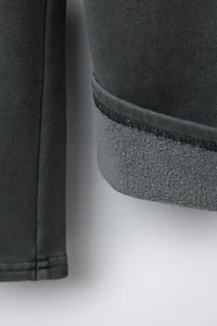 PANTALON WIDE LEG EFFET DÉLAVÉ