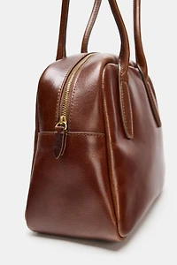 LEATHER BOWLING BAG