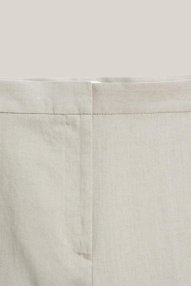 Linen suit trousers with waist detail - LIMITED EDITION