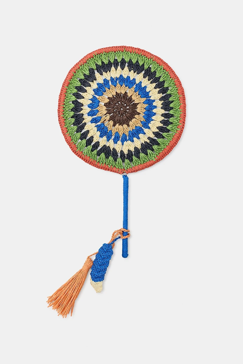 BRAIDED TASSEL FAN
