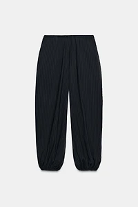 ZW COLLECTION PINSTRIPE BALLOON PANTS