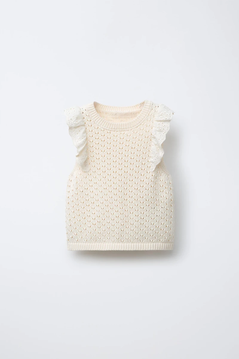 LACE KNIT TOP