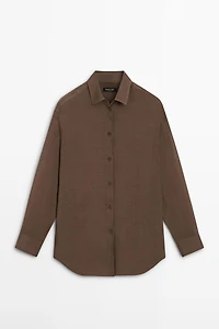 Flowing shirt with collar