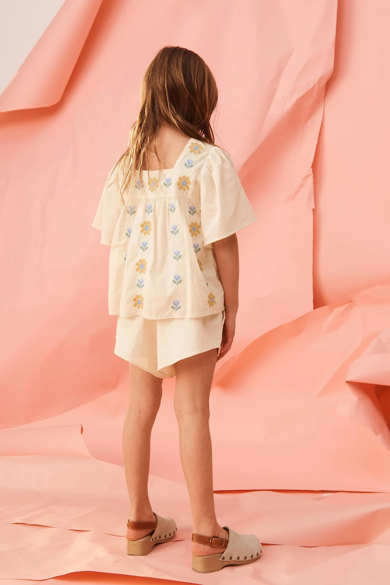 CROSS STITCH FLORAL EMBROIDERED BLOUSE LIMITED EDITION