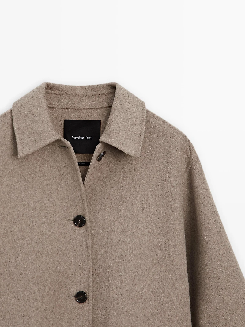 Medium wool blend coat