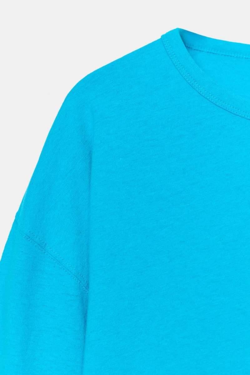 T-SHIRT EN COTON ET LIN