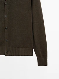 Cardigan en lin mélangé