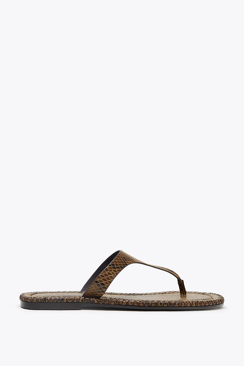 ANIMAL PRINT SANDALS