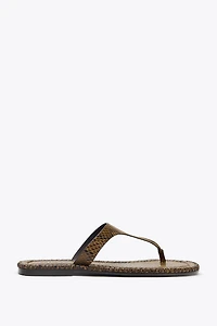 ANIMAL PRINT SANDALS