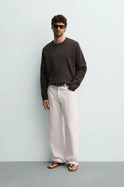 TEXTURED COTTON JUMPER
