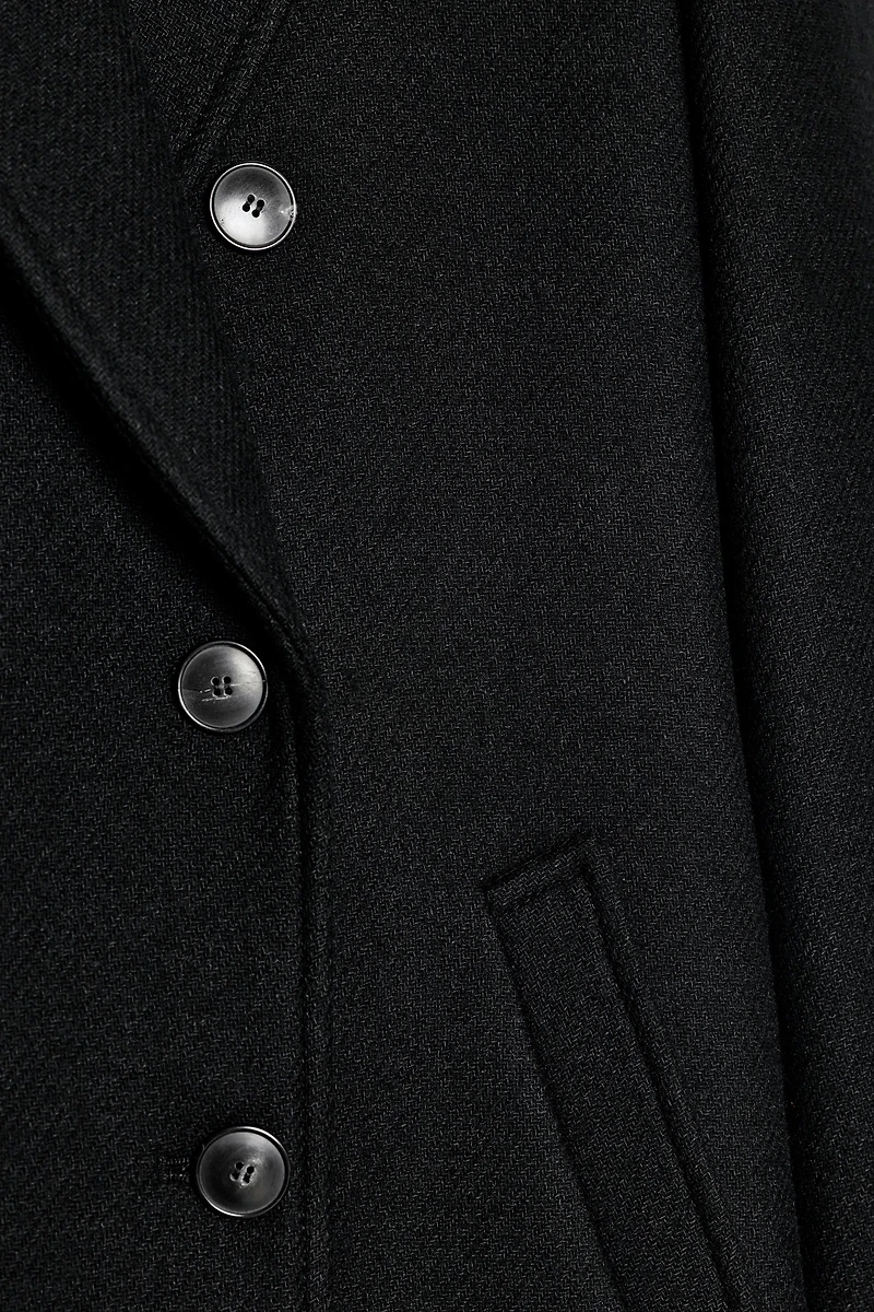 DOUBLE-BREASTED LONG COAT