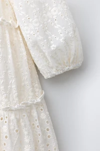 EMBROIDERED FLORAL DRESS