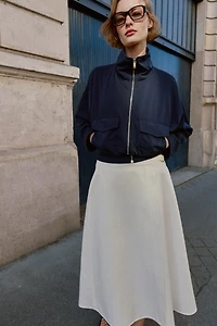 HIGH COLLAR FLAP POCKET JACKET