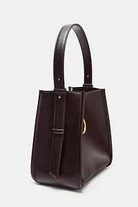 MINI SAC SEAU AVEC ANNEAU MÉTALLIQUE