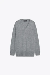 OVERSIZED 100% WOOL SWEATER