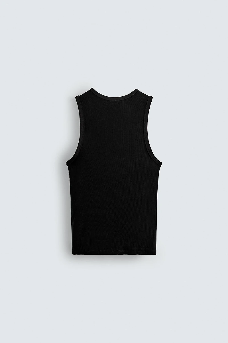 RIBBED TANK TOP