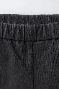 DENIM BIKE SHORTS