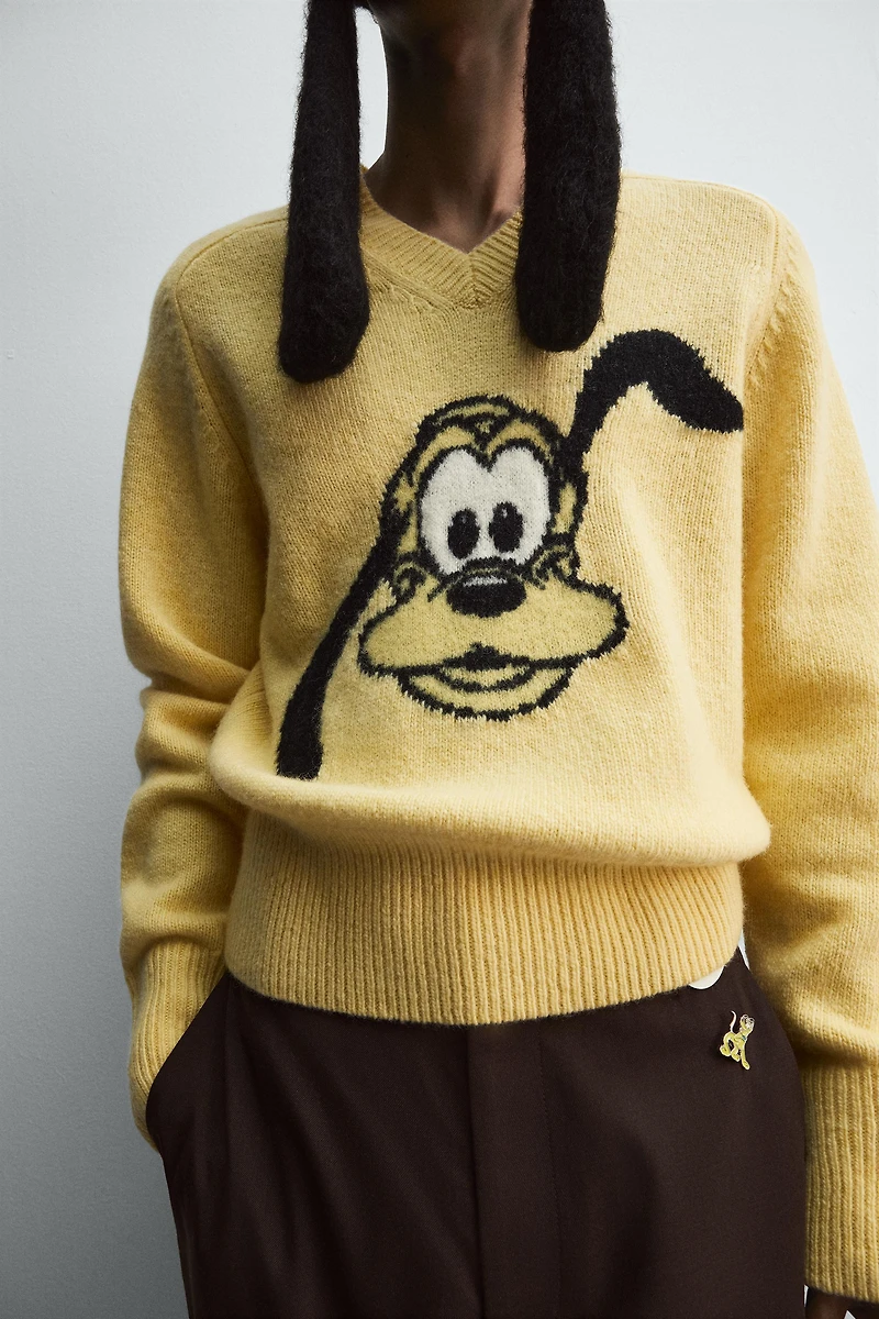 PLUTO WOOL SWEATER HARRY LAMBERT FOR ZARA X DISNEY