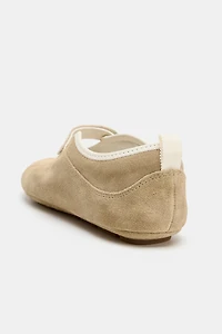 LEATHER STRAP BALLET FLATS
