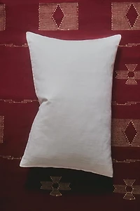 HEMSTITCHED LINEN PILLOWCASE