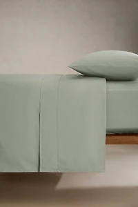 PERCALE COTTON FITTED SHEET | 11.8" THICK ( THREAD COUNT