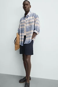 REGULAR FIT SEERSUCKER SHORTS