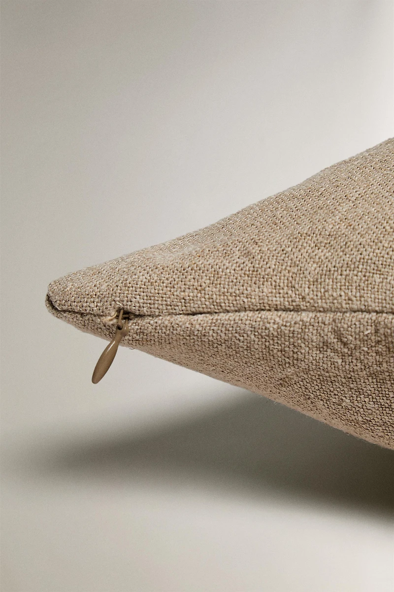 HOUSSE DE COUSSIN COUVRE-LIT LIN LAVÉ UNIE