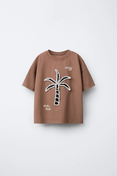 CROCHET PALM TREE T-SHIRT