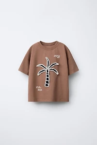 CROCHET PALM TREE T-SHIRT