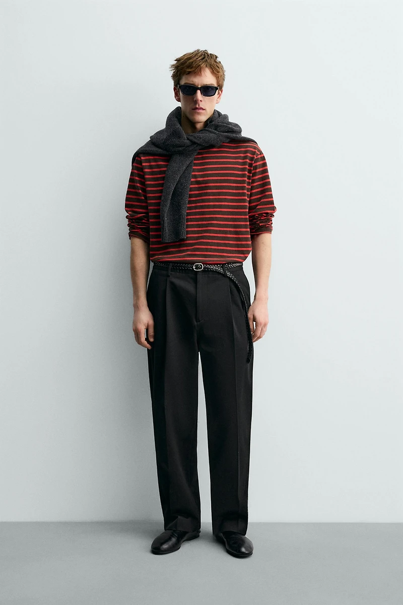 STRIPED JACQUARD T-SHIRT AARON LEVINE X ZARA