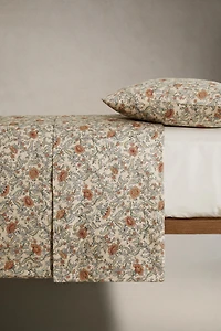 DRAP DE DESSUS SATIN FLEURS (300 FILS)