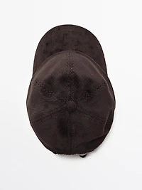 Casquette en velours côtelé