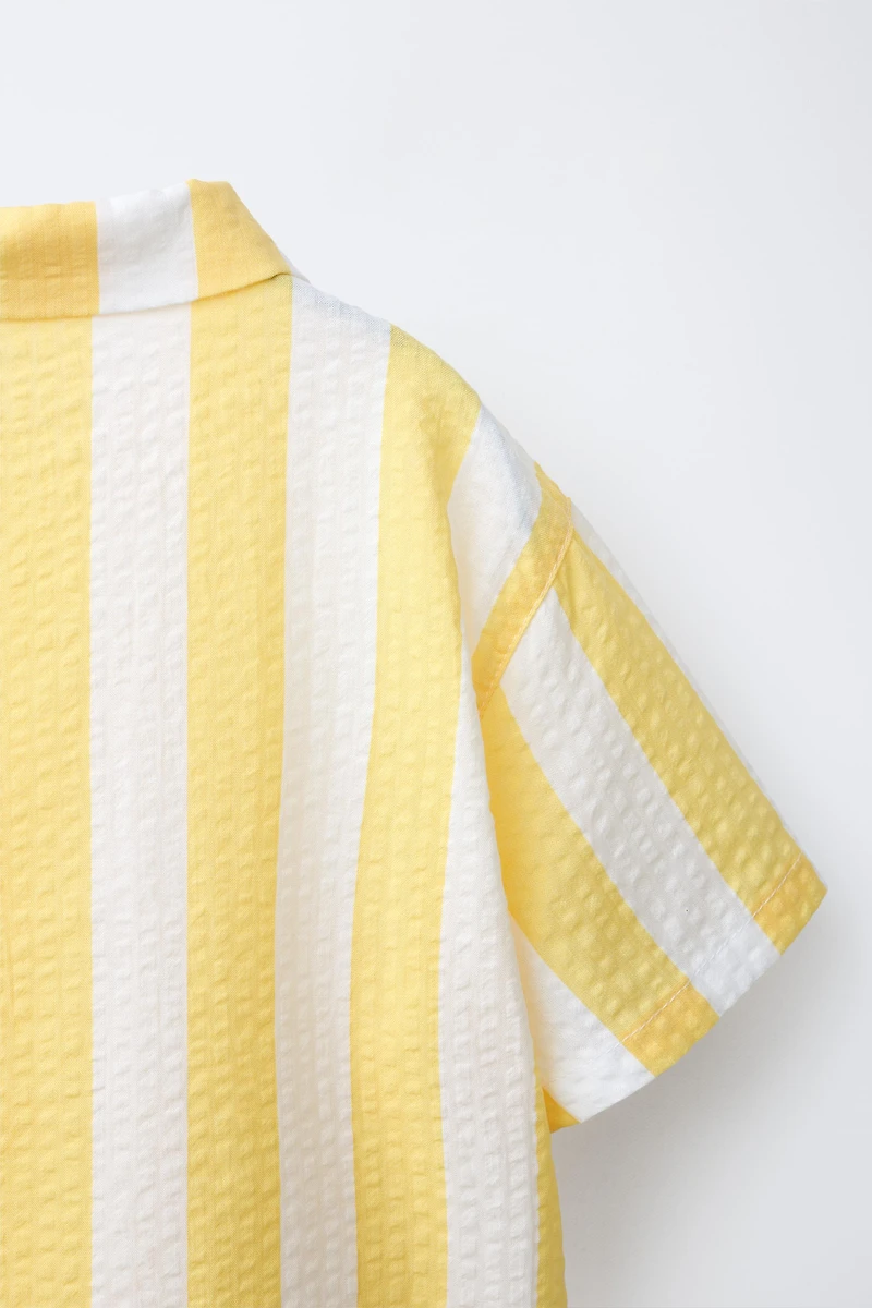 CHEMISE SEERSUCKER À RAYURES